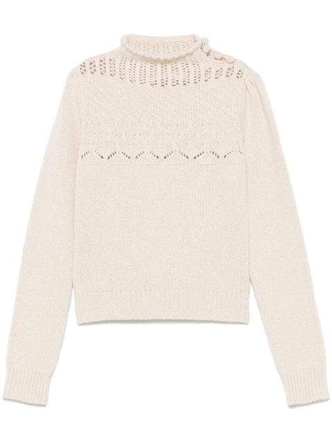 Valentino Garavani open-knit sweater - Neutrals - zdjęcie produktu nr 1