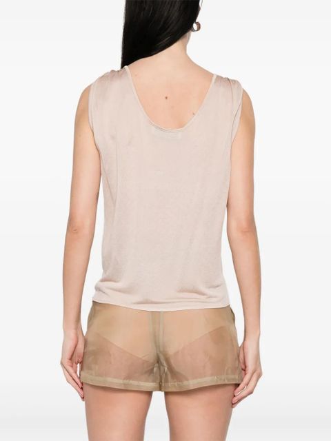 Blumarine crepe tank top - Pink - zdjęcie produktu nr 2