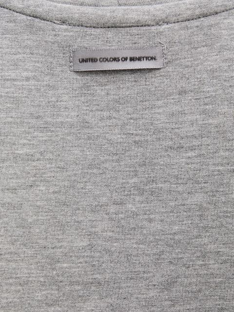 United Colors of Benetton t-shirt damski kolor szary 3QAFD10AX