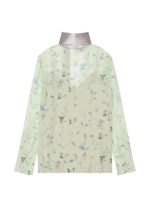 Givenchy floral pussy-bow blouse - Green - zdjęcie produktu nr 2