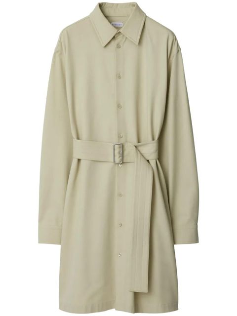 Burberry belted cut-out shirt dress - Neutrals - zdjęcie produktu nr 1
