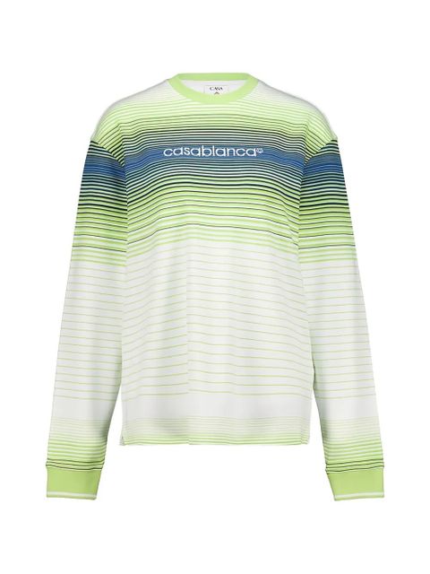 Casablanca striped long-sleeve sweater - White - zdjęcie produktu nr 1