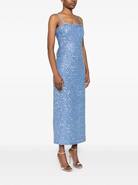 Simkhai Vanessa embellished midi dress - Blue