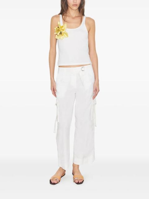Tory Burch belted cargo pants - White - zdjęcie produktu nr 2