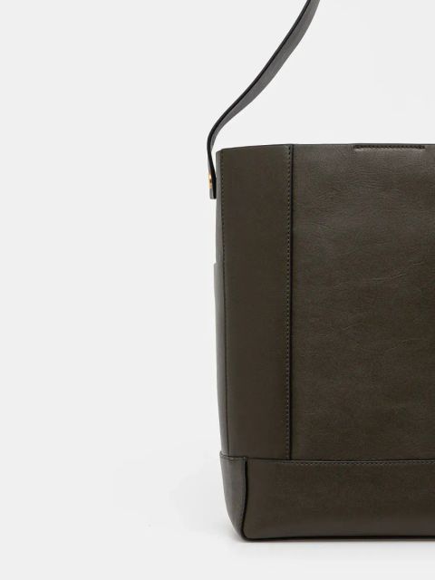 AllSaints torebka skórzana ALBA HOBO kolor zielony W110XC