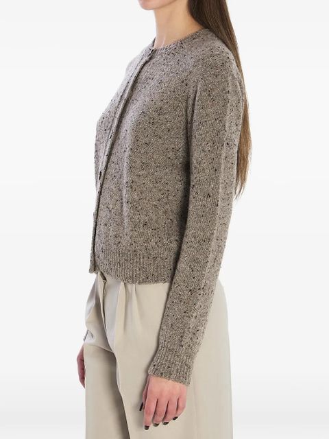 The Row Mauino ribbed button cashmere cardigan - Brown - zdjęcie produktu nr 1
