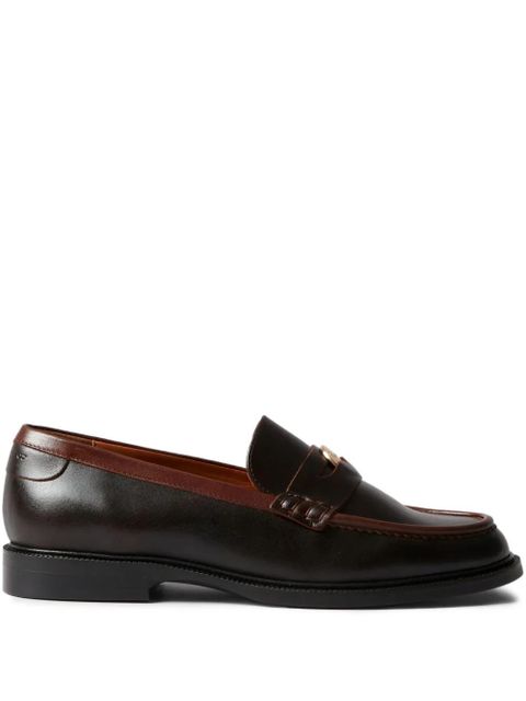 Claudie Pierlot leather penny loafers - Brown - zdjęcie produktu nr 1