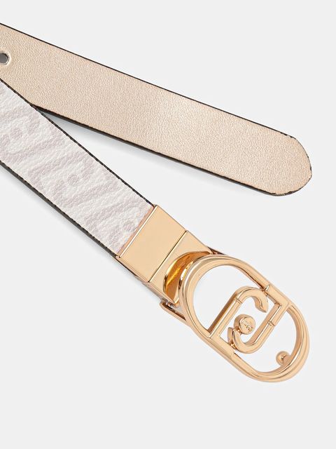 Liu Jo pasek dwustronny damski kolor beżowy AA6239 ES035 - zdjęcie produktu nr 2