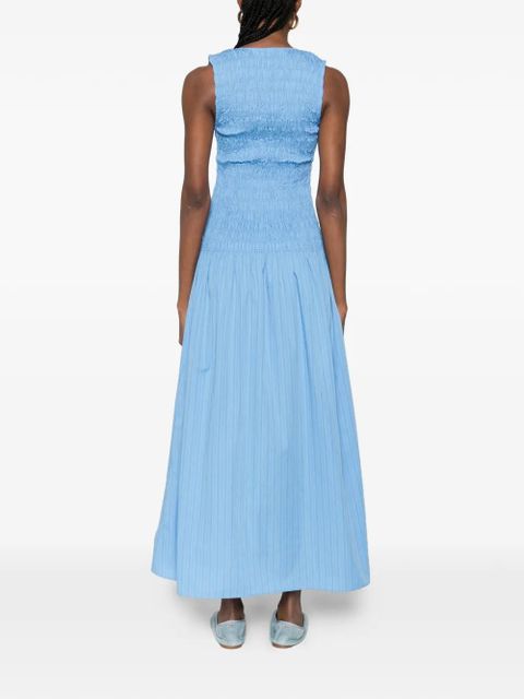 Faithfull the Brand Palomar V-neck midi dress - Blue