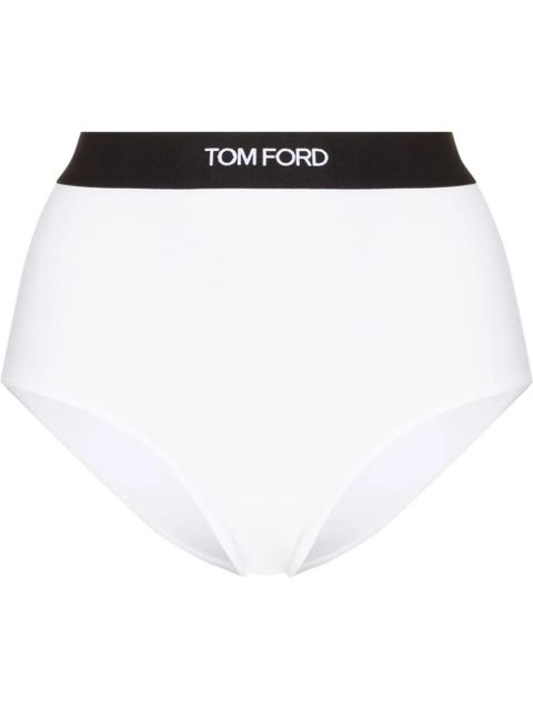 TOM FORD logo-waist briefs - White - zdjęcie produktu nr 1