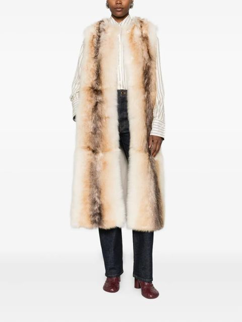 Yves Salomon lamb-shearling gilet - Neutrals - zdjęcie produktu nr 2
