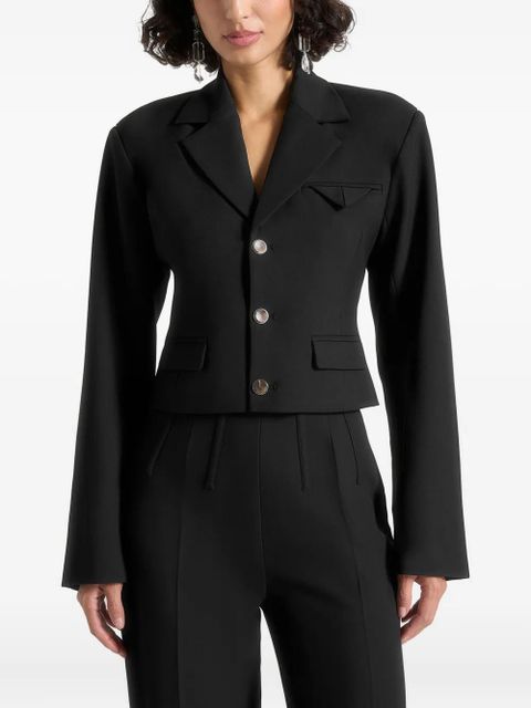 Manière De Voir Prisca cropped blazer - Black - zdjęcie produktu nr 1