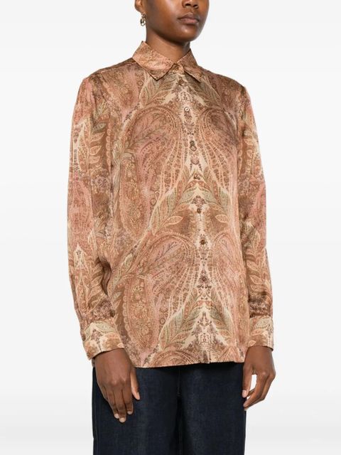 ZIMMERMANN paisley-print collared shirt - Orange - zdjęcie produktu nr 2
