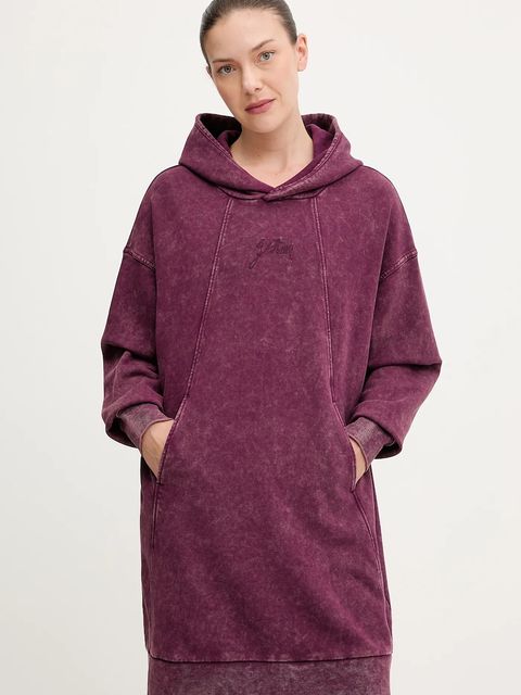 G-Star sukienka bawełniana kolor fioletowy mini oversize D27165.D969 - zdjęcie produktu nr 1