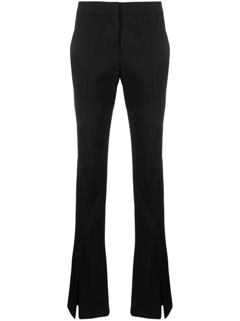 Off-White split-hem straight-leg trousers - Black - zdjęcie produktu nr 1
