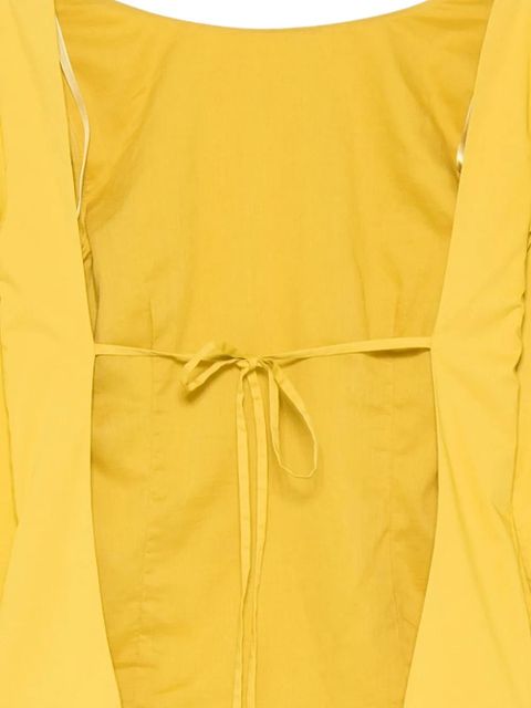 STAUD tie-back bell-sleeve top - Yellow