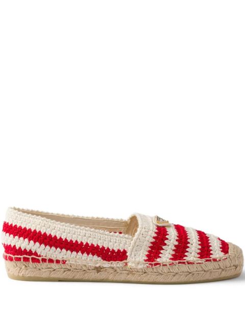 Prada striped espadrilles - Red - zdjęcie produktu nr 1