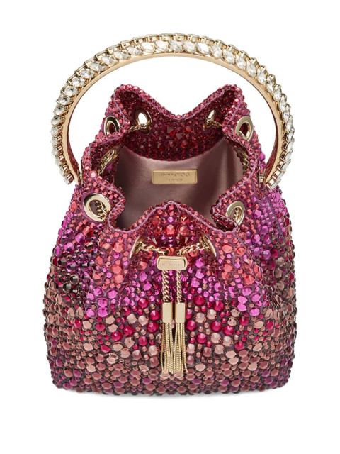 Jimmy Choo Bon Bon crystal-embellished mini bag - Pink