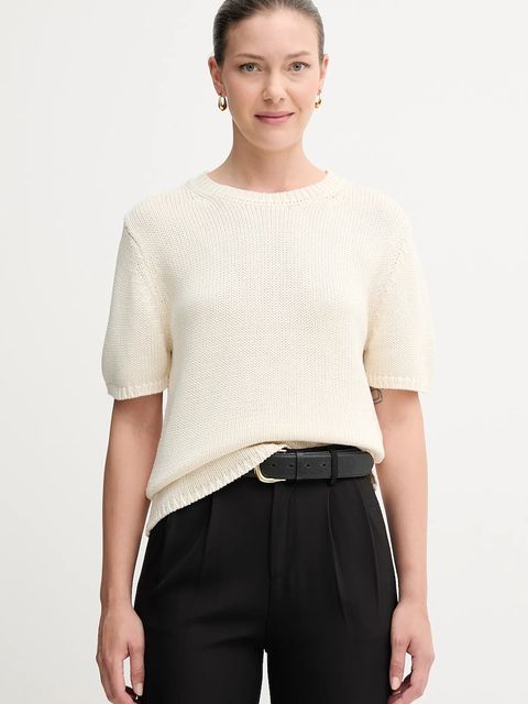 Mos Mosh sweter bawełniany Arin damski kolor beżowy lekki 170680 - zdjęcie produktu nr 1