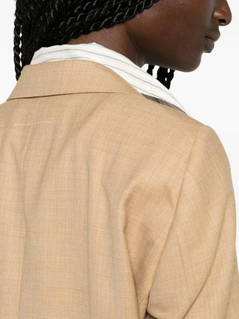 MM6 Maison Margiela single-breasted blazer - Neutrals