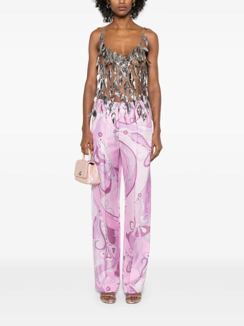 Rabanne chainmail scoop-neck top - Silver - zdjęcie produktu nr 2