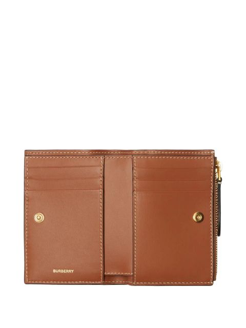 Burberry small check-print bi-fold wallet - Neutrals