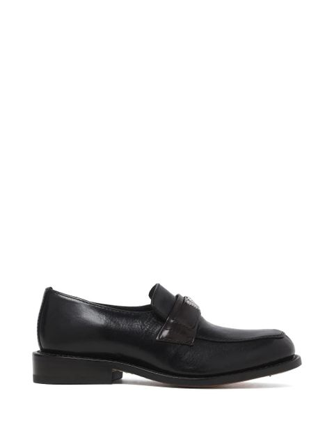 OUR LEGACY Sentiero leather emblem-detail loafers - Black - zdjęcie produktu nr 1