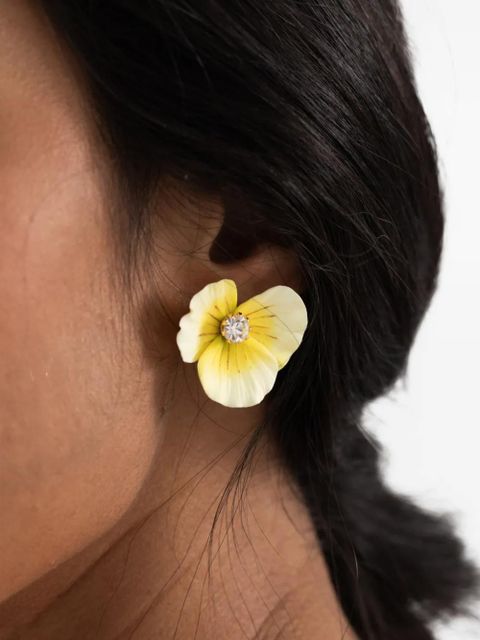 Jennifer Behr Aleah flower-shaped stud earrings - Gold - zdjęcie produktu nr 2