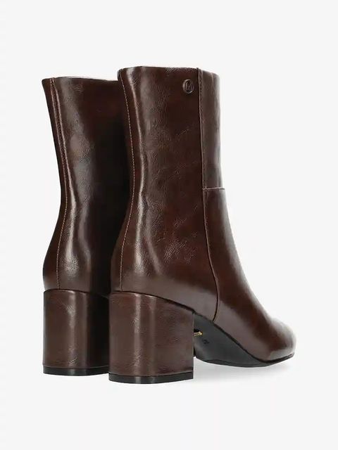 Mexx botki PAM MILA damskie kolor brązowy na słupku lekko ocieplone MI001700453W