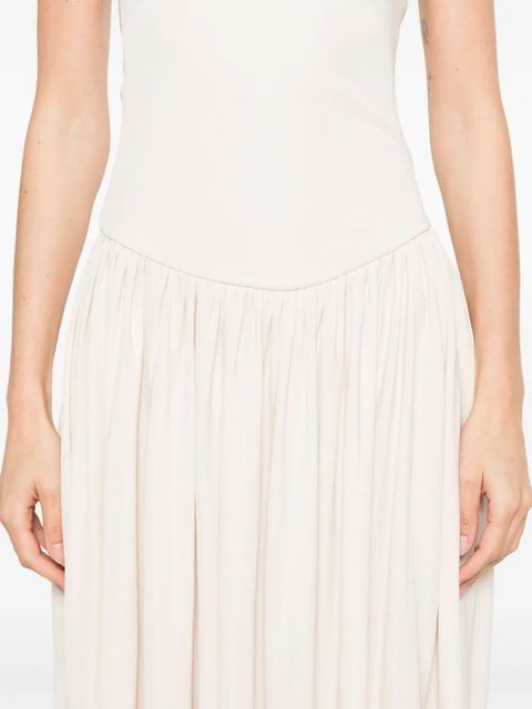 Aya Muse strapless midi dress - Neutrals