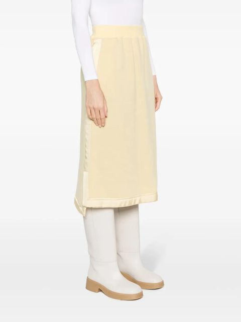 Jil Sander virgin wool-blend midi skirt - Yellow