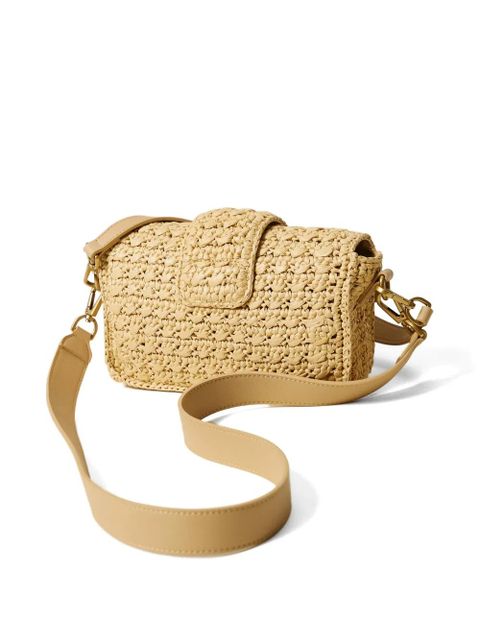 TWINSET logo-plaque woven shoulder bag - Neutrals - zdjęcie produktu nr 2
