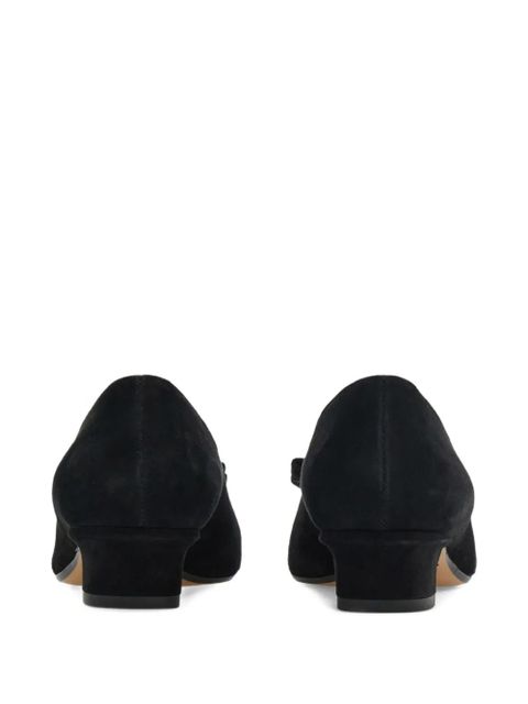 Ferragamo 30mm Vara bow block-heel pumps - Black - zdjęcie produktu nr 2