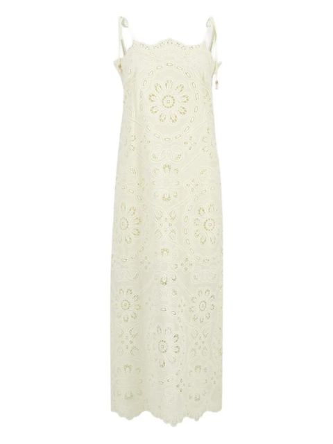 ZIMMERMANN floral-embroidered dress - Neutrals - zdjęcie produktu nr 1