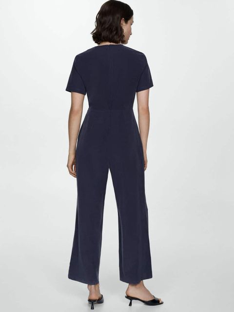 Kopertowy kombinezon z wiązaniem