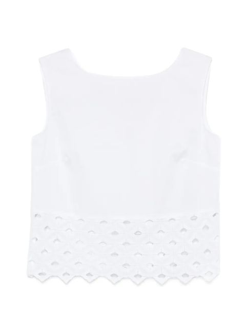 Max Mara BCHMAGGIO broderie-anglaise-detail top - White - zdjęcie produktu nr 1