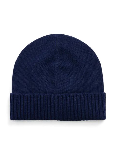 Lauren Ralph Lauren czapka z domieszką wełny kolor granatowy 454960057