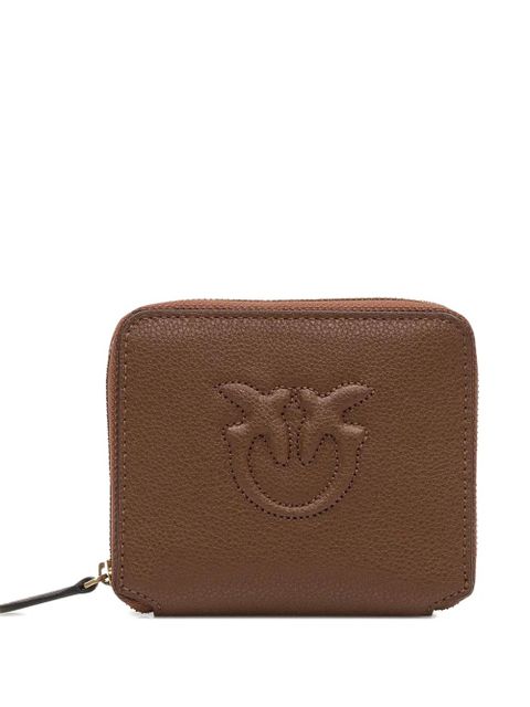 PINKO Taylor embossed logo zip-around purse - Brown - zdjęcie produktu nr 1