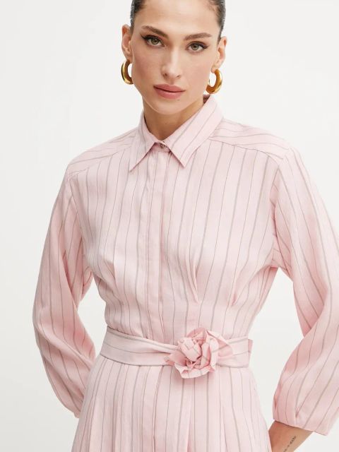 Marella sukienka DENIS kolor różowy maxi prosta 2513221111200