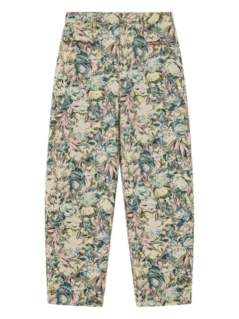 GANNI jacquard floral trousers - Neutrals - zdjęcie produktu nr 1