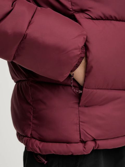 Columbia kurtka Puffect Colorblock damska kolor bordowy zimowa 2088481