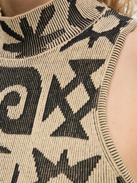 Nanushka bluzka MARAJ damska kolor beżowy wzorzysta NW24PFTP23699