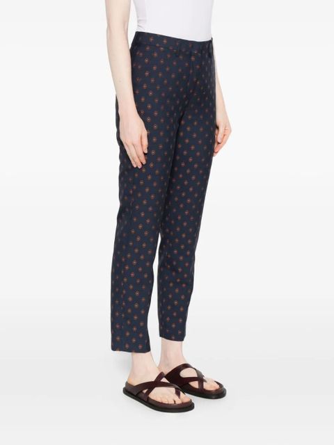 ETRO geometric-print trousers - Blue