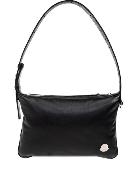Moncler small Vetta leather logo-plaque shoulder bag - Black - zdjęcie produktu nr 1