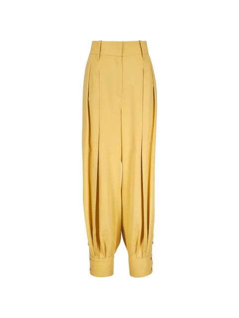 Michael Kors pleated button-cuff trousers - Yellow - zdjęcie produktu nr 1