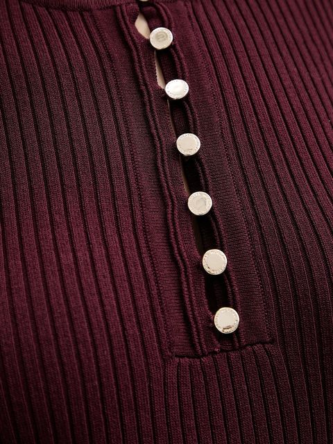 Morgan sukienka kolor bordowy mini rozkloszowana RMCOSI