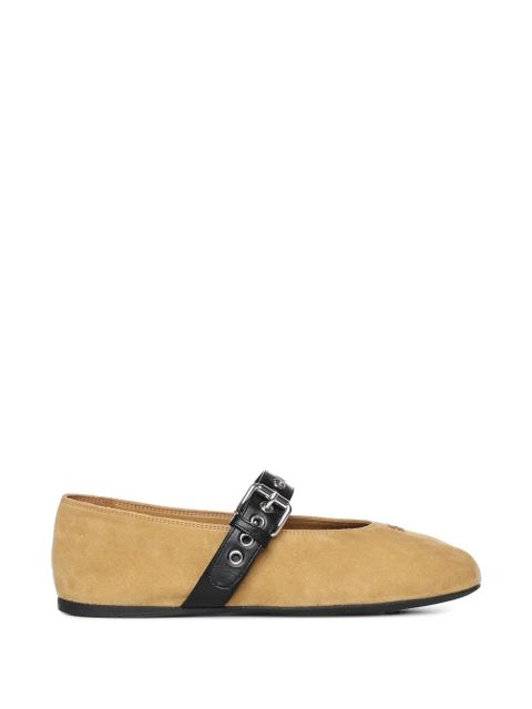Miu Miu buckle strap ballet flat - Neutrals - zdjęcie produktu nr 1
