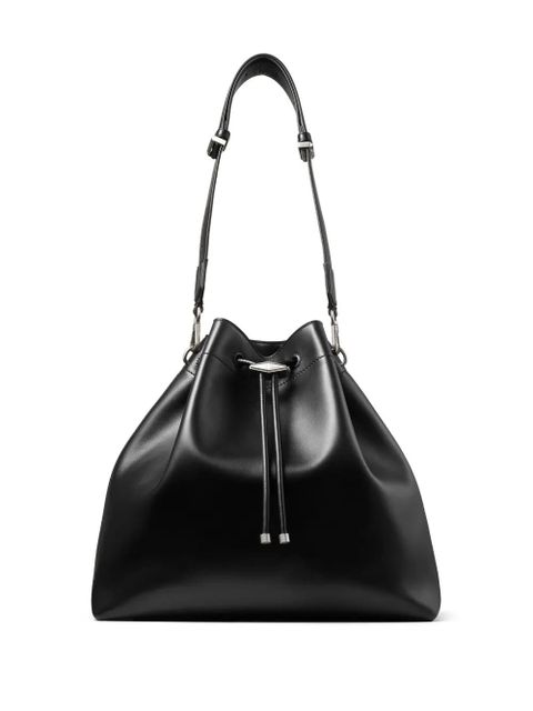 Jimmy Choo Cinch L leather bucket bag - Black - zdjęcie produktu nr 1