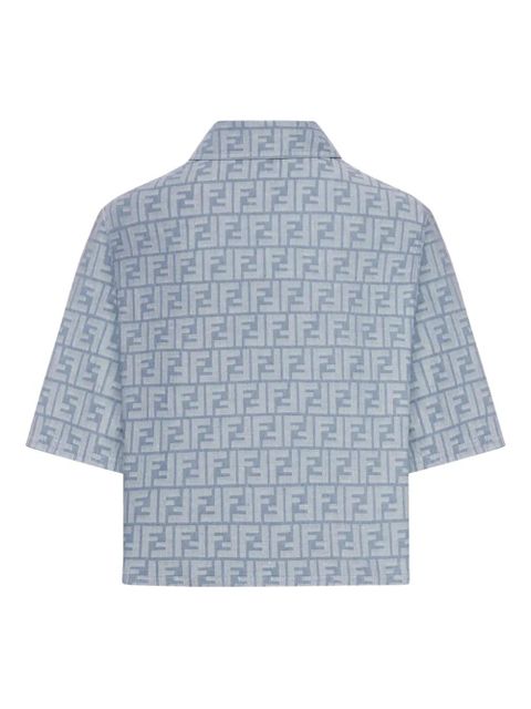 FENDI FF logo jacket - Blue - zdjęcie produktu nr 2