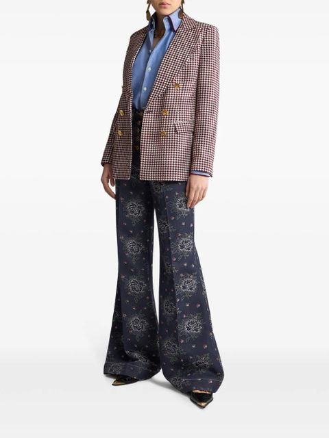 ETRO houndstooth-pattern double-breasted jacket - White - zdjęcie produktu nr 2